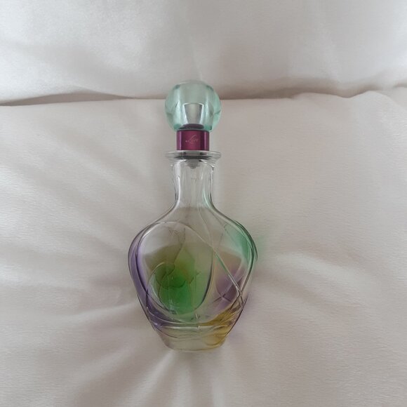 Jennifer Lopez "Live" Art Glass Perfume Bottle. 3.4 oz. Used - Picture 3 of 4